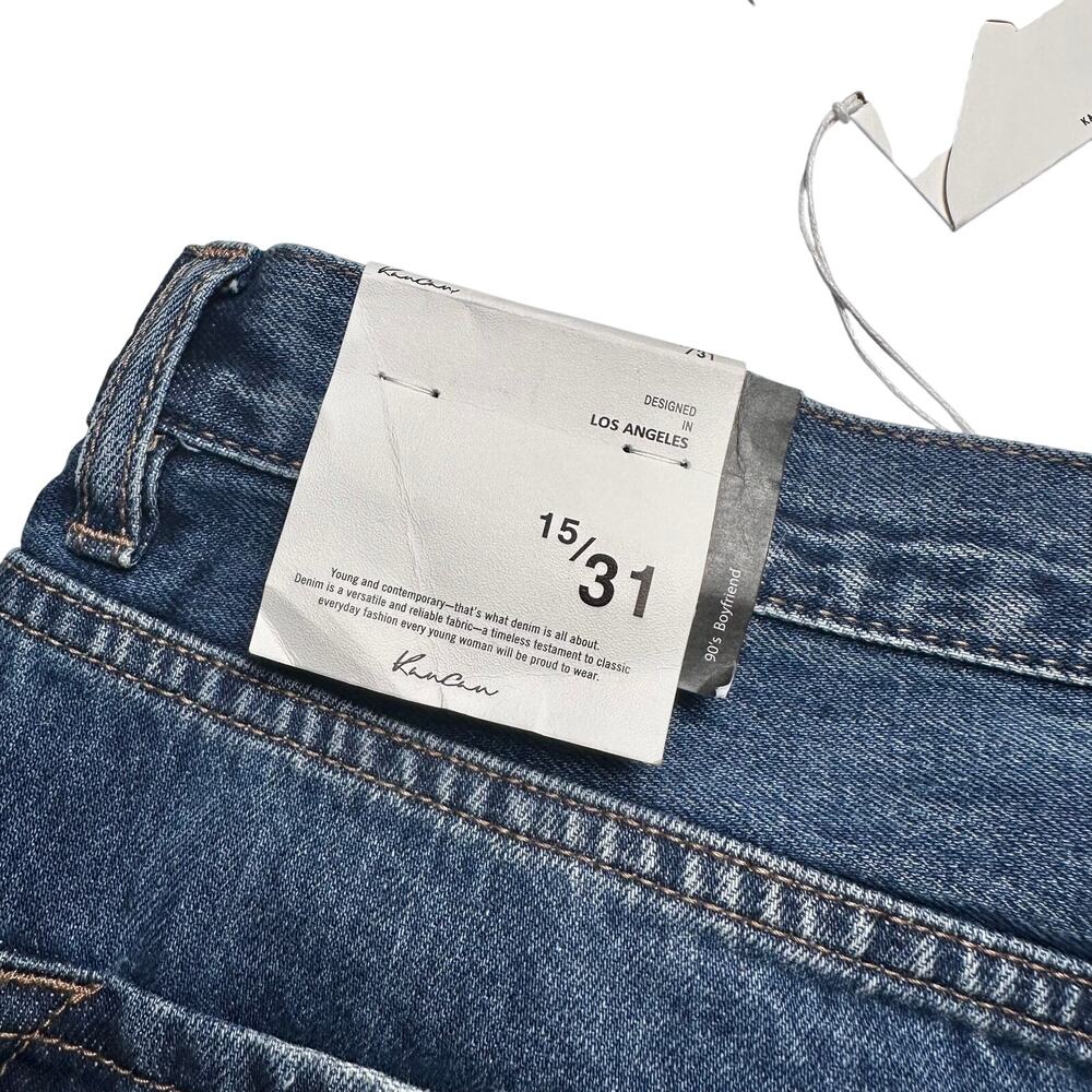 Kancan | Women | 90s Boyfriend Ultra High Rise Distressed Wide Leg Jeans | Sz 31 - Picture 10 of 13